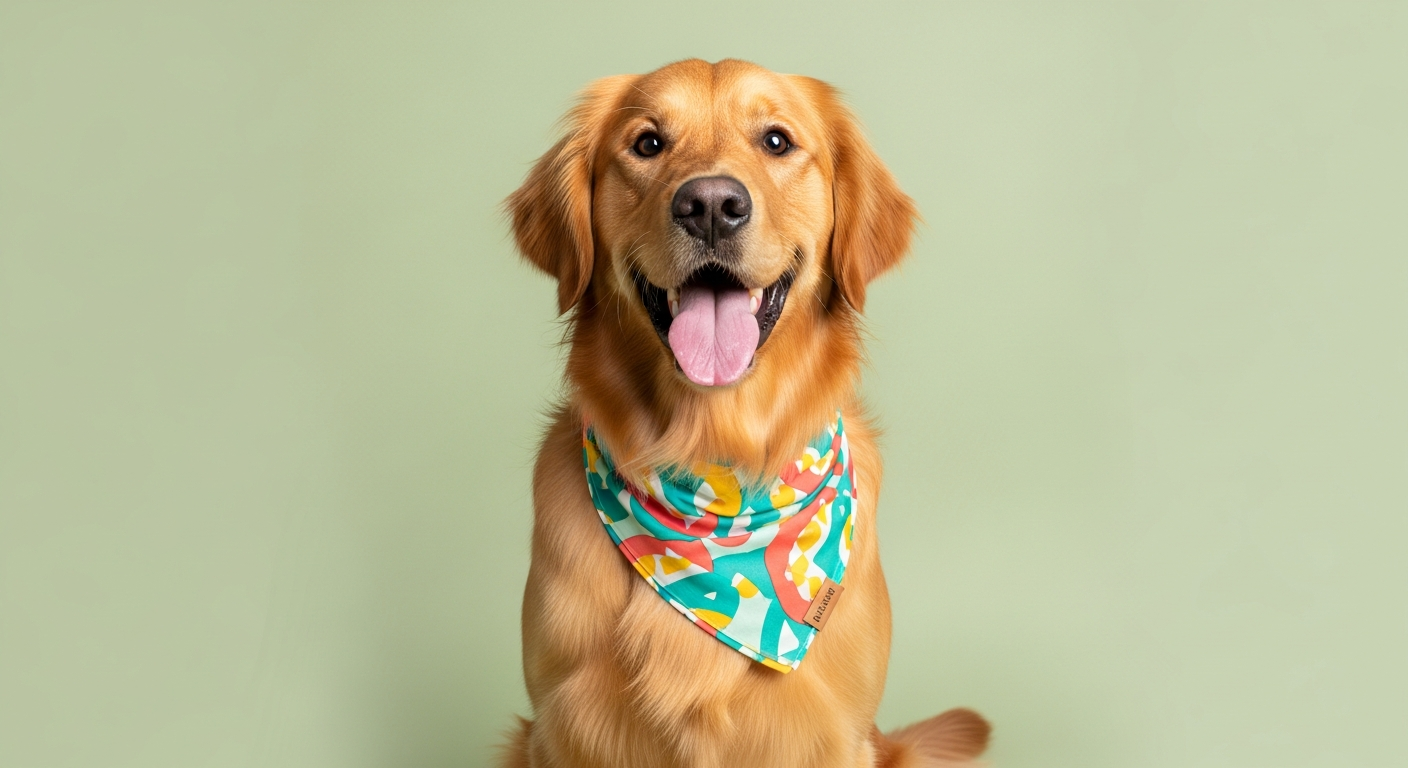 Happy dog after grooming